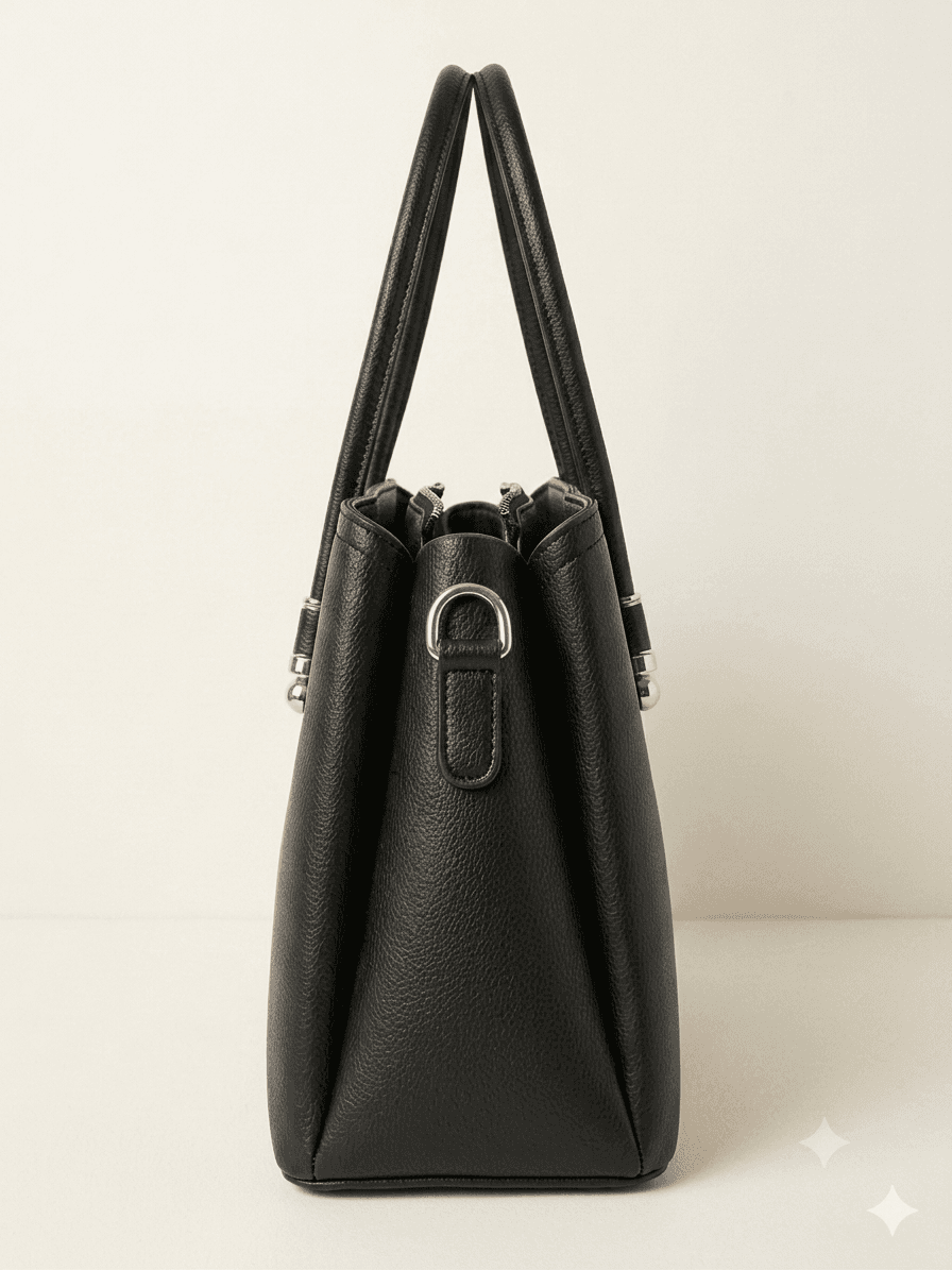 Structured Tote in Ivory 5